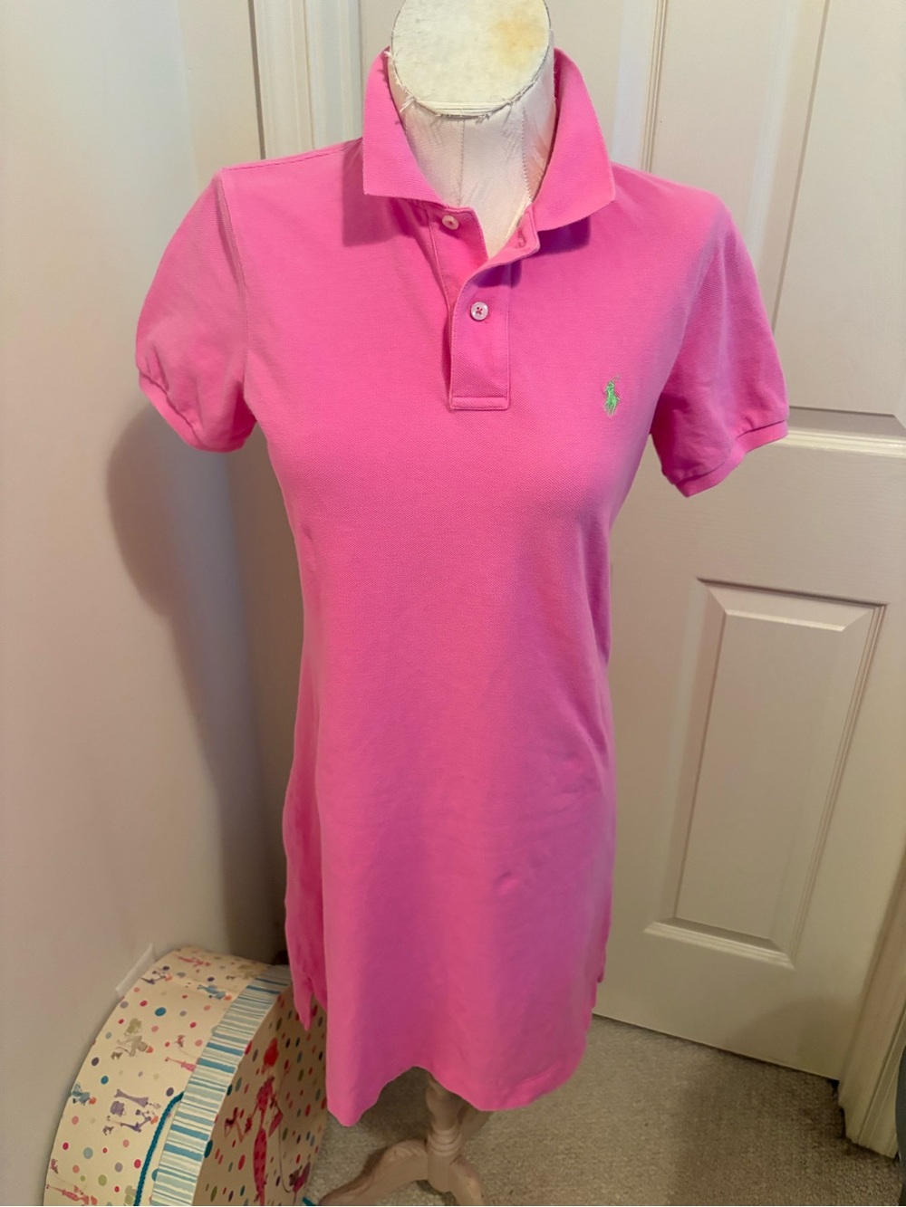 Ralph Lauren Sport womens Pink Polo Shirt Dress M $225